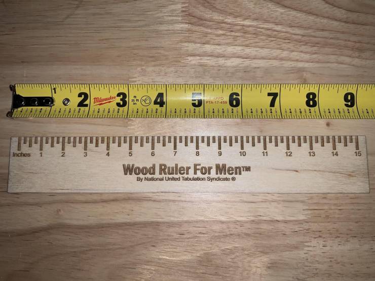 ruler - 2 Trilukee 3 Ft 25 Ft Fpd Pta 6 7 8 9 he Inches 5 6 9 10 11 12 13 14 15 Wood Ruler For Men By National United Tabulation Syndicate
