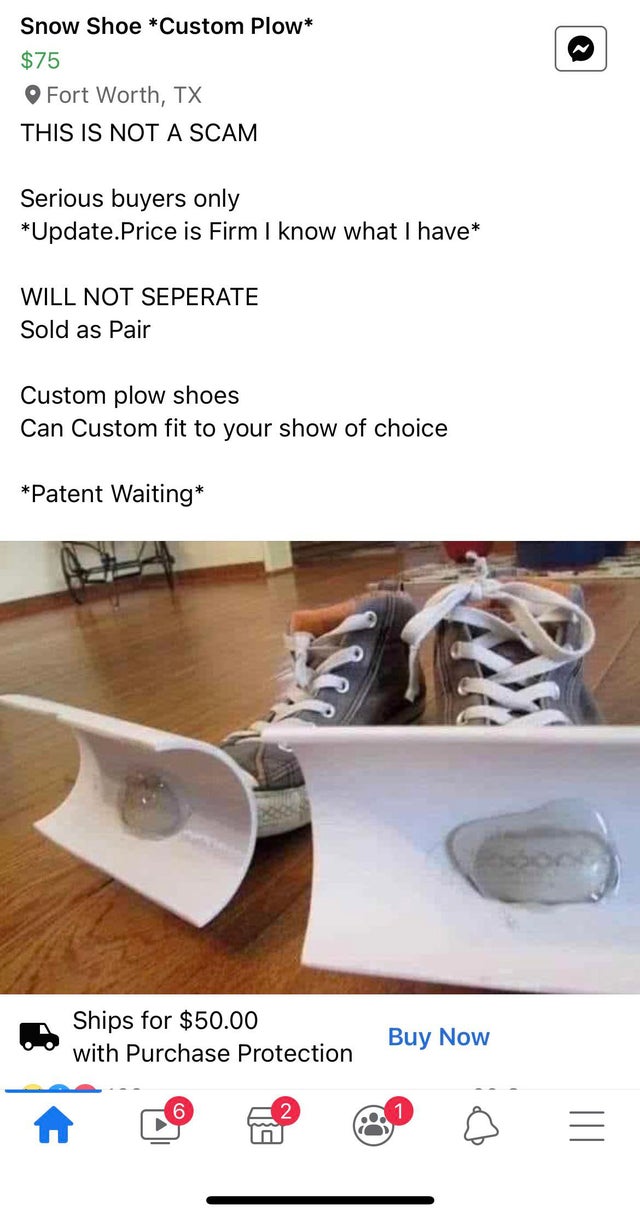 snow shovel shoes - Snow Shoe Custom Plow $75 Fort Worth, Tx This Is Not A Scam Serious buyers only Update.Price is Firm I know what I have Will Not Seperate Sold as Pair Custom plow shoes Can Custom fit to your show of choice Patent Waiting Ships for $50