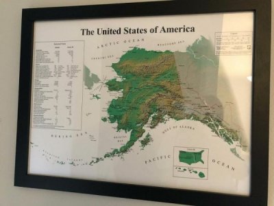 funny alaska map - The United States of America rectie sota Hacific Ocean