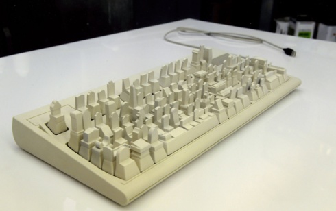 Keyboard Plastics and Electronics Art