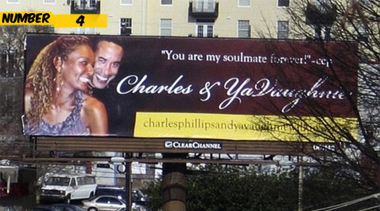 Using $250 000 for a billboard to prove a love affair is maybe a little too much, but not for YaVaughnie Wilkins who wanted everybody to know about the 8 and a half year long affair she had with Obamas advisor Charles Phillips.