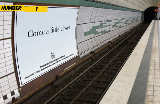 Another funeral company has shocked many because of its rudeness when picking out the location for their billboard ad.