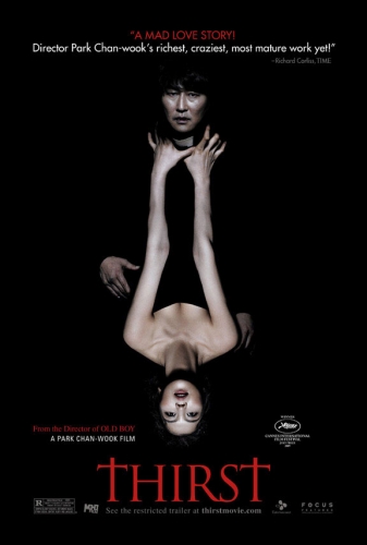 Park Chan-wook's vampire offering had its posters banned in Korea for depicting a priest in a sexual situation.