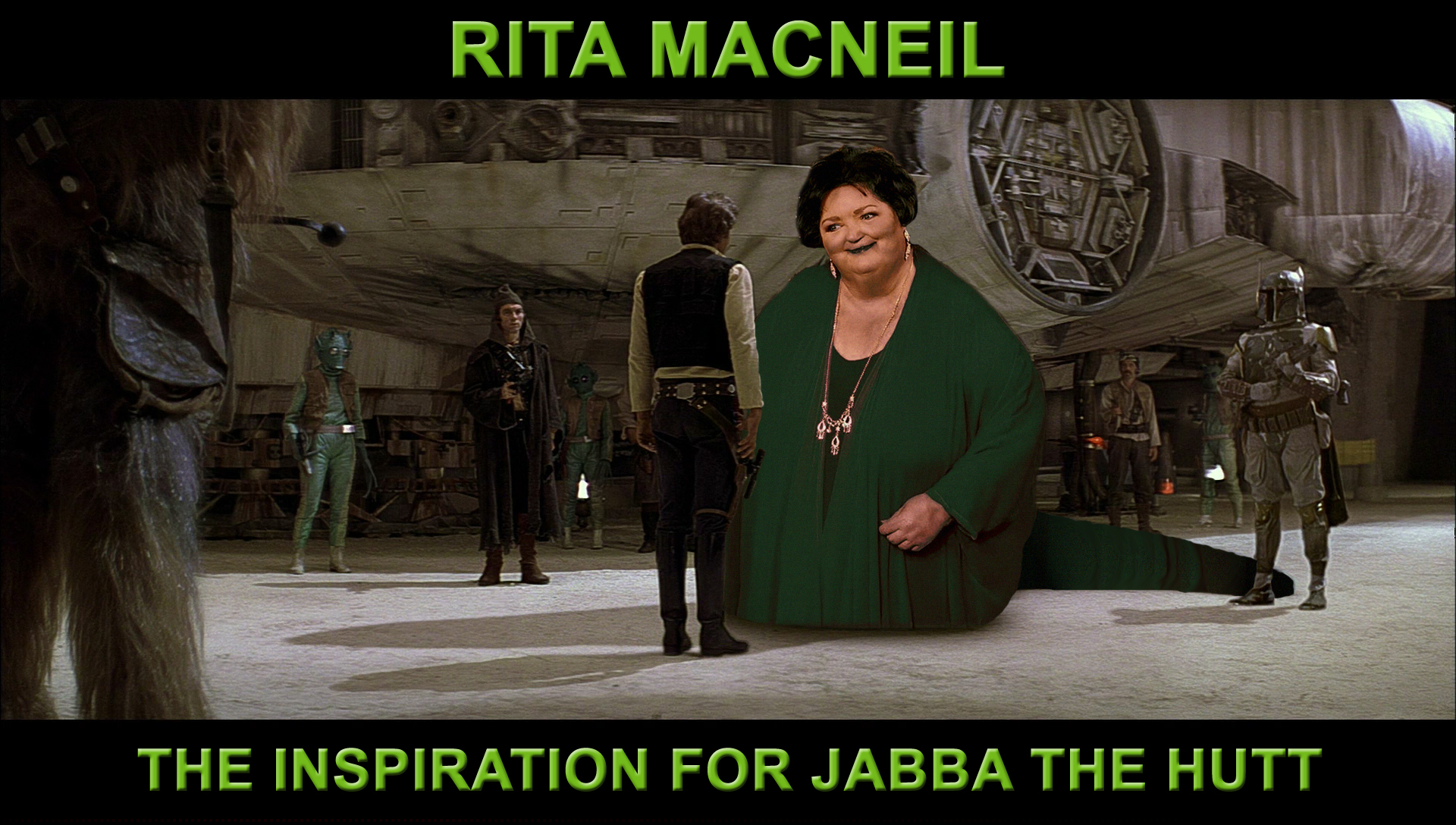The Canadian Singer Rita Macneil was George Lucas' first choice to play Jabba The Hutt.  He then decided to go with special effects because the budget for Craft Services was getting out of control.