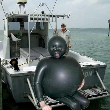 Never fart in a wet-suit
