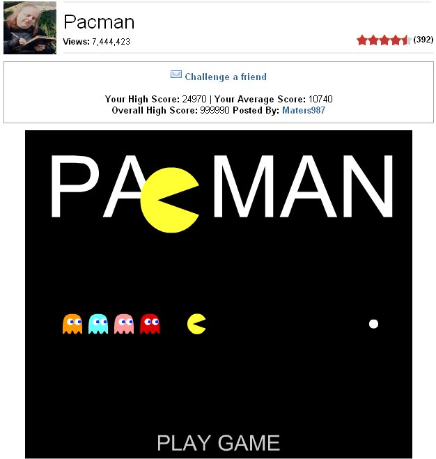 secret fact pacman - Pacman Views 7,444,423 tutt 392 Challenge a friend Your High Score 24970 | Your Average Score 10740 Overall High Score 999990 Posted By Maters987 Pas Man coce Play Game