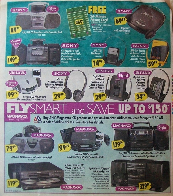 Best Buy Ad from 1996