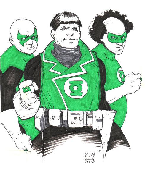 three stooges green - Ca Kho