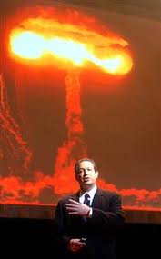 Of course Al Gore's halo is the world being destroyed. Probably caused by Heisenburg making meth in his trailer.