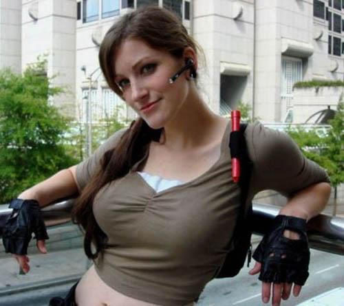Sexy Lara Croft look alikes