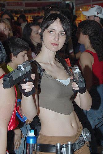 Sexy Lara Croft look alikes