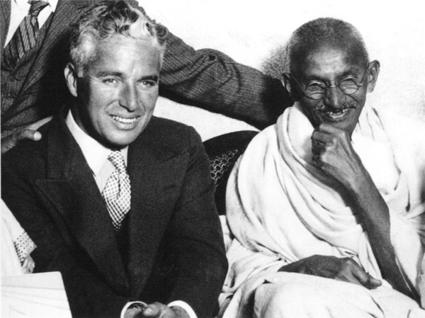Charlie Chapling & Gandhi