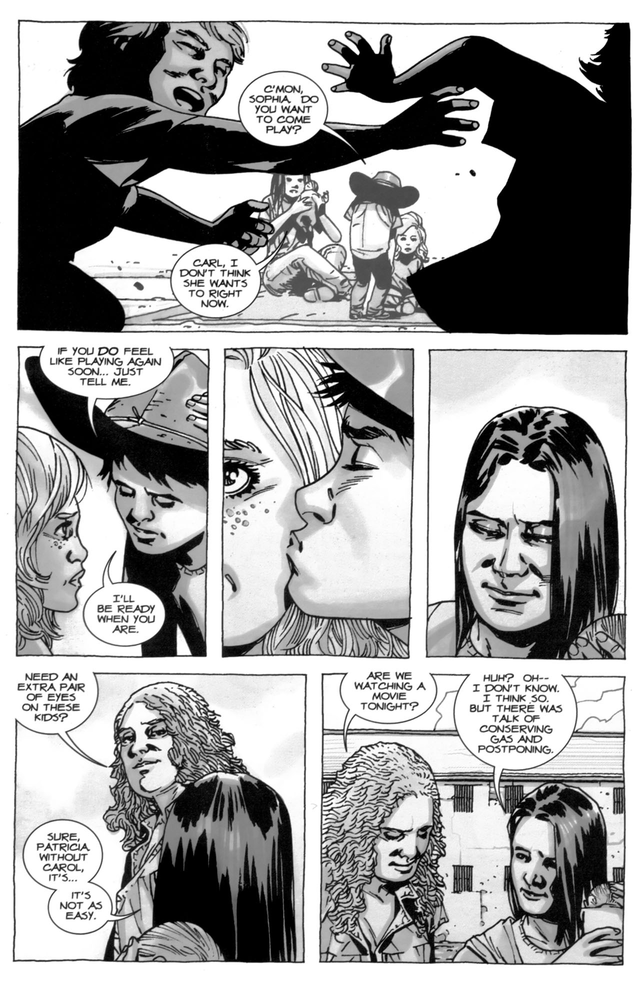 twd sophia kid comic - C'Mon, Sophia Do You Want To Come Play? Carl, I Don'T Think She Wants To Right Now. If You Do Feel Playing Again Soon... Just Tell Me. I'Ll Be Ready When You Are. Need An Extra Pair Of Eyes On These Kids? Are We Watching A Movie Ton