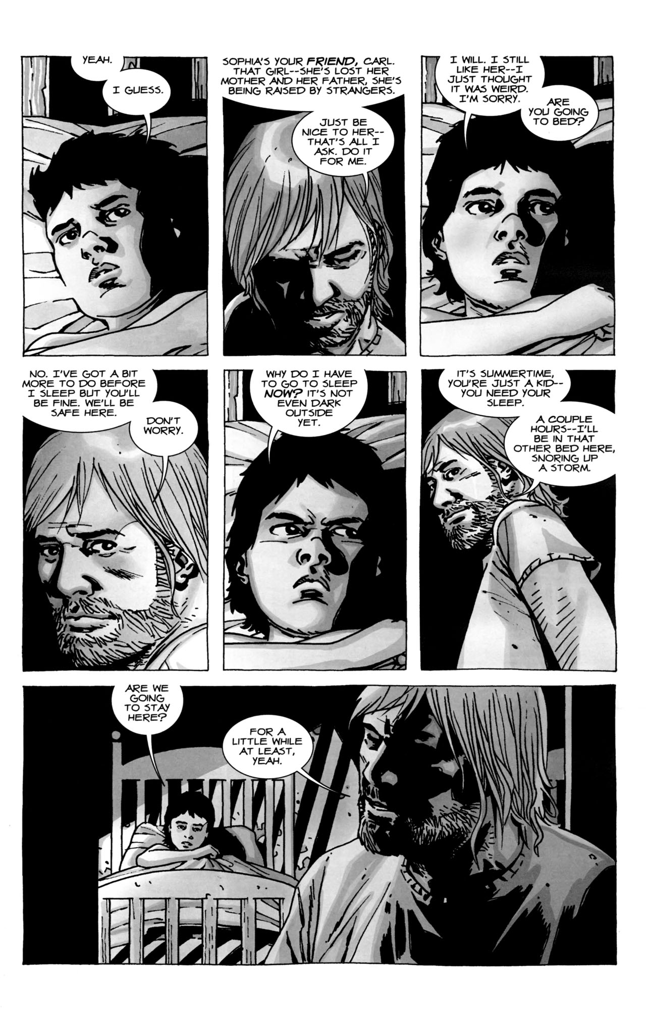 walking dead little girl comic - Yeah. N I Guess. Sophia'S Your Friend, Carl. That GirlShe'S Lost Her Mother And Her Father, She'S Being Raised By Strangers. I Will. I Still HerI Just Thought It Was Weird. I'M Sorry. Are You Going To Bed? Just Be Nice To 