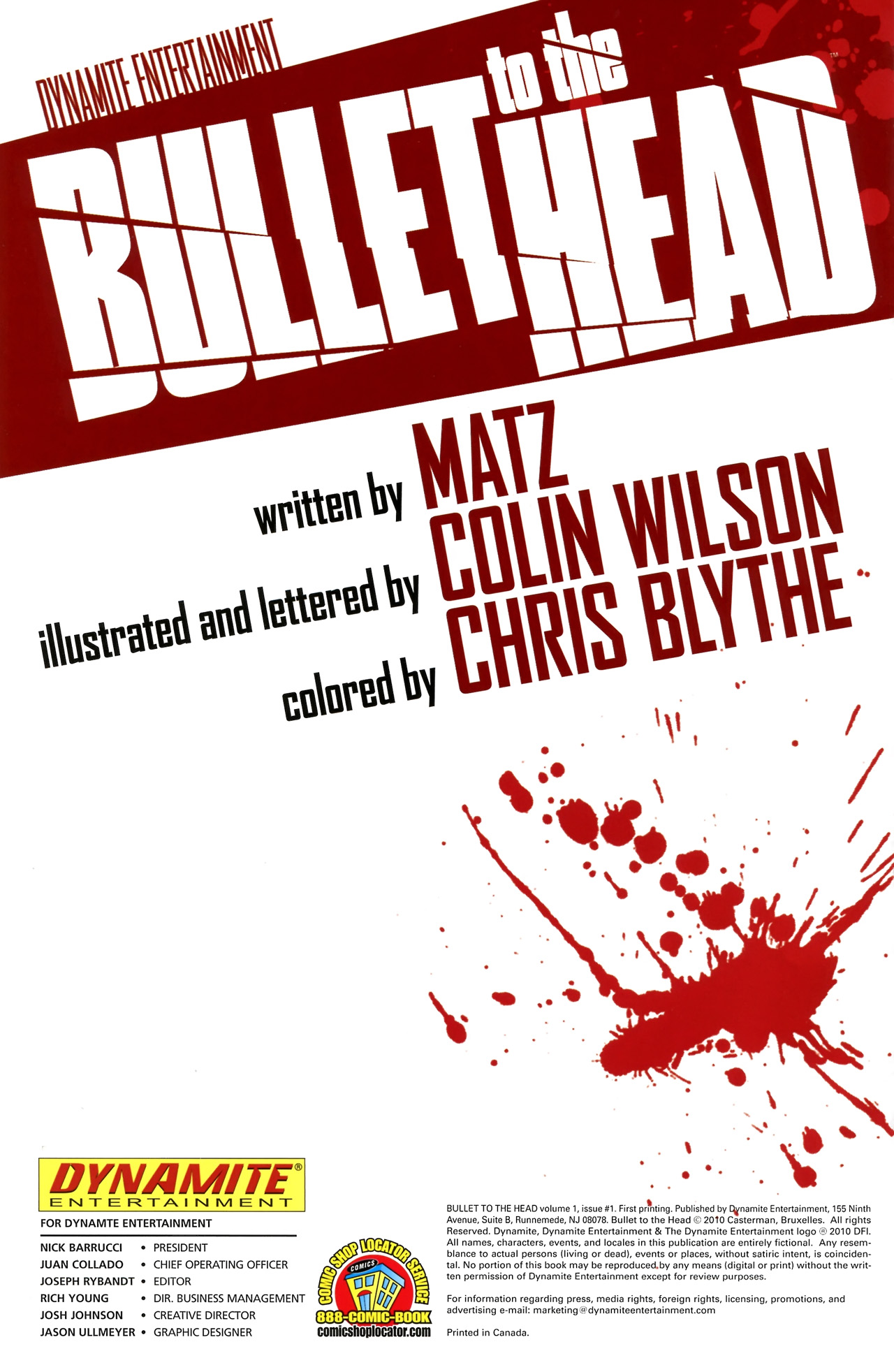 Bullet to the Head - Issue One