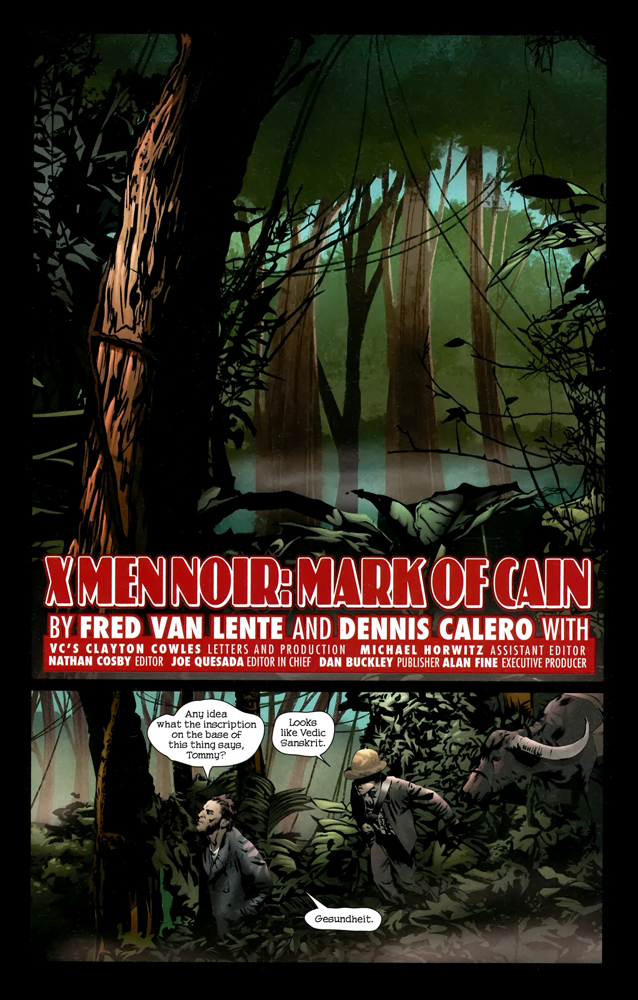 X-Men Noir Mark Of Cain #1 (of 4) 