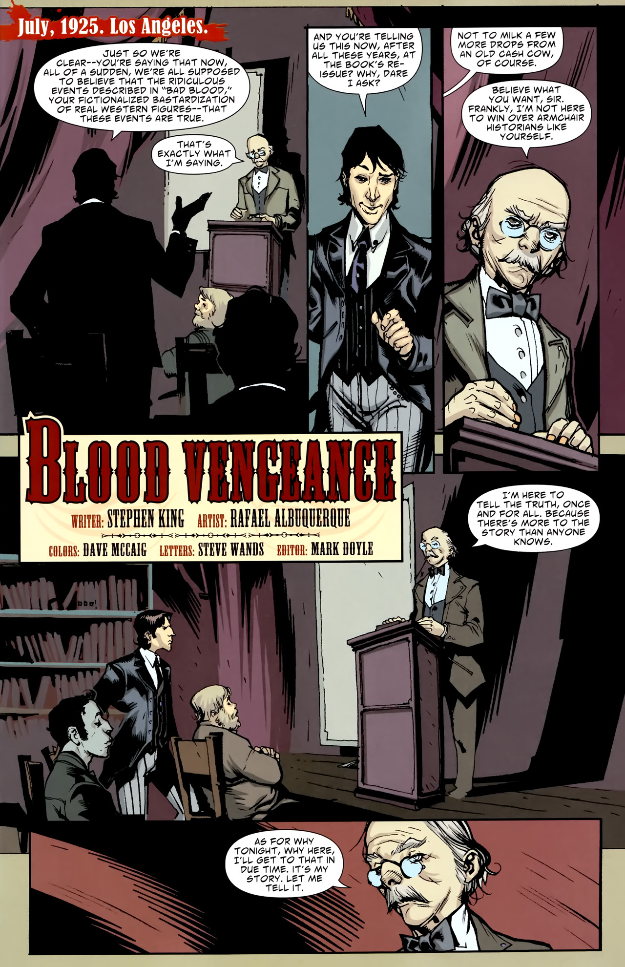 American Vampire #3 - Rough Cut; Blood Vengeance 