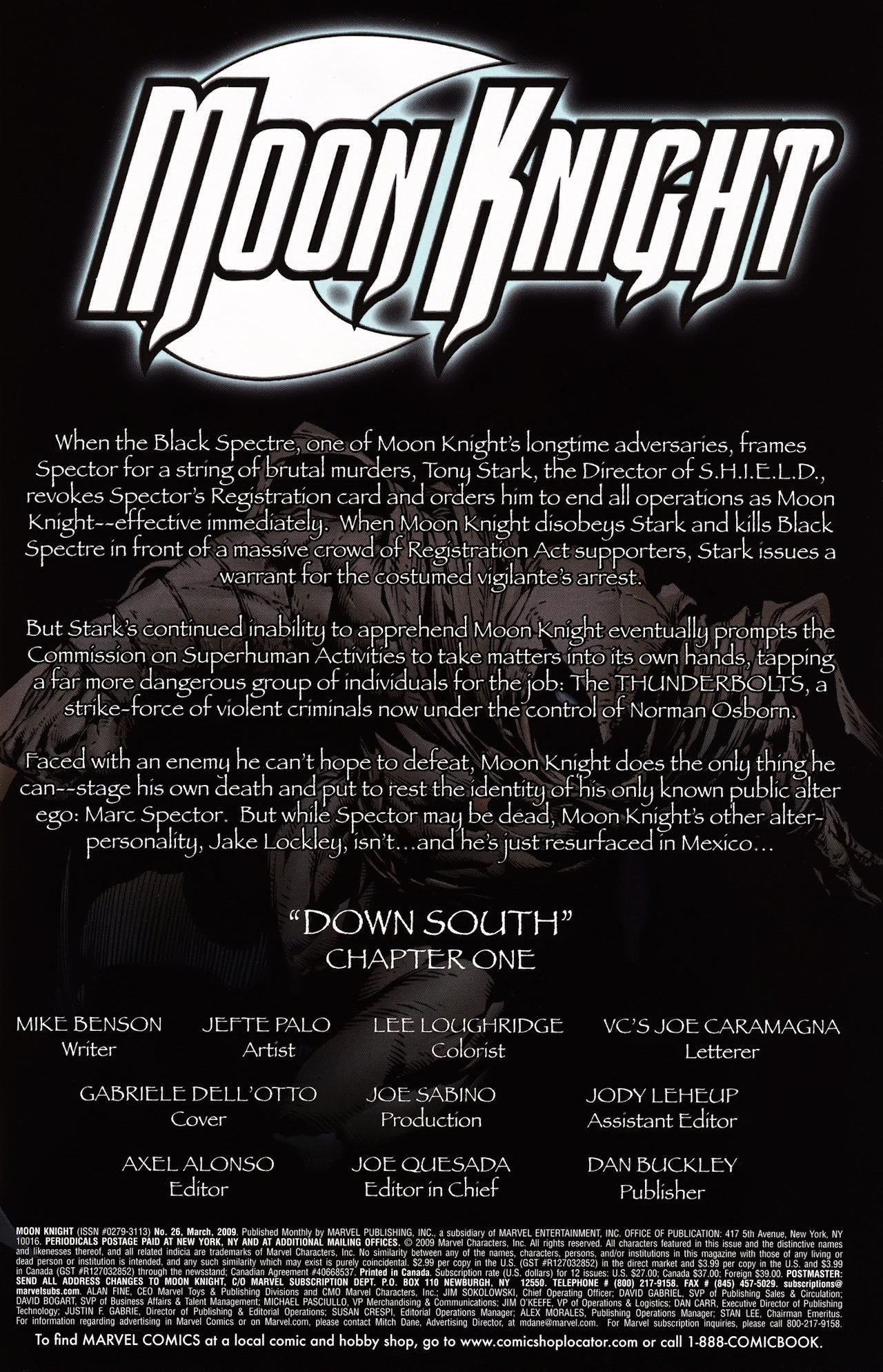 Moon Knight #26 - Down South, Part 1