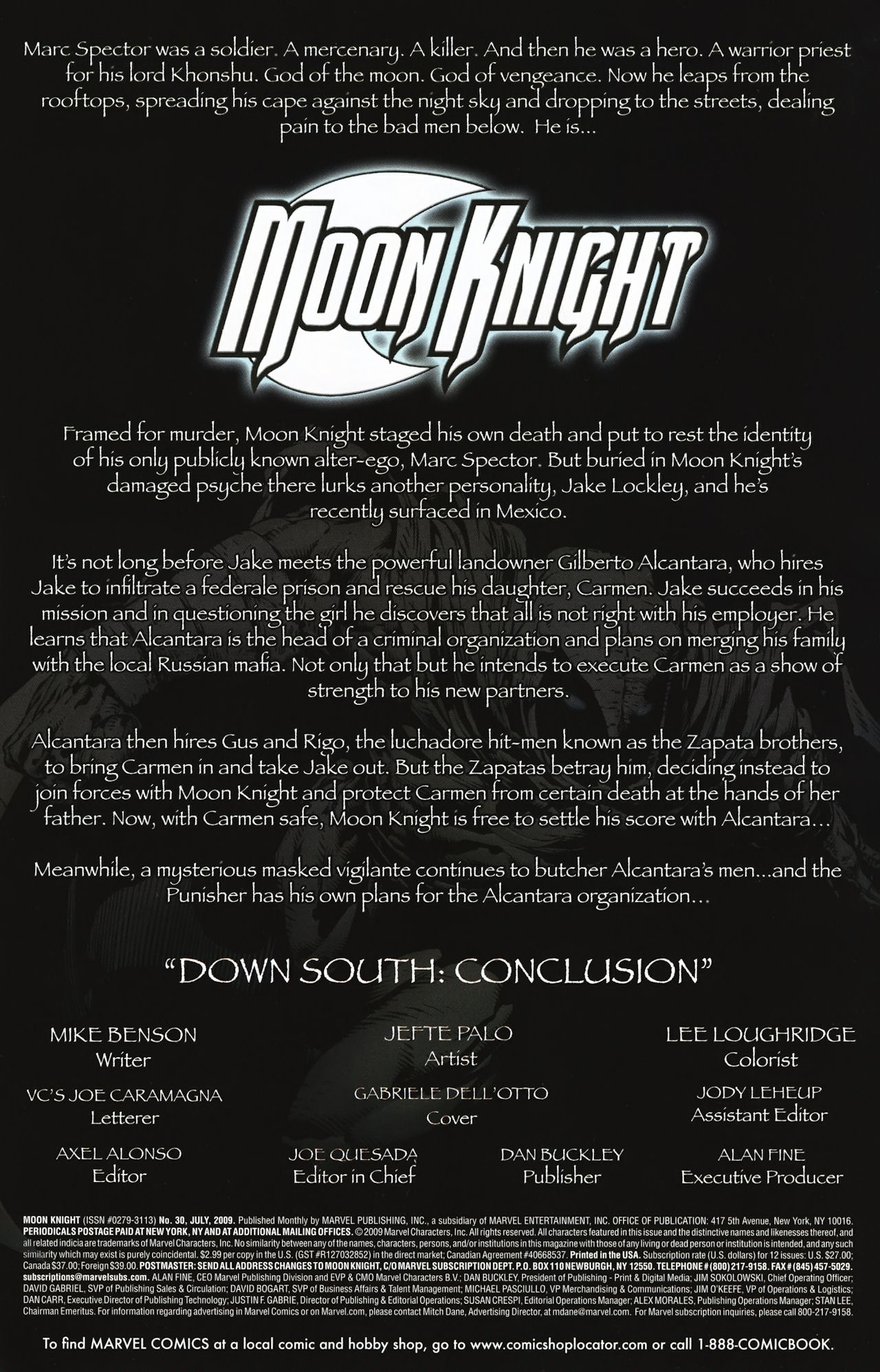!!FINAL ISSUE!! Moon Knight #30 - Down South, Part 5: Conclusion 
