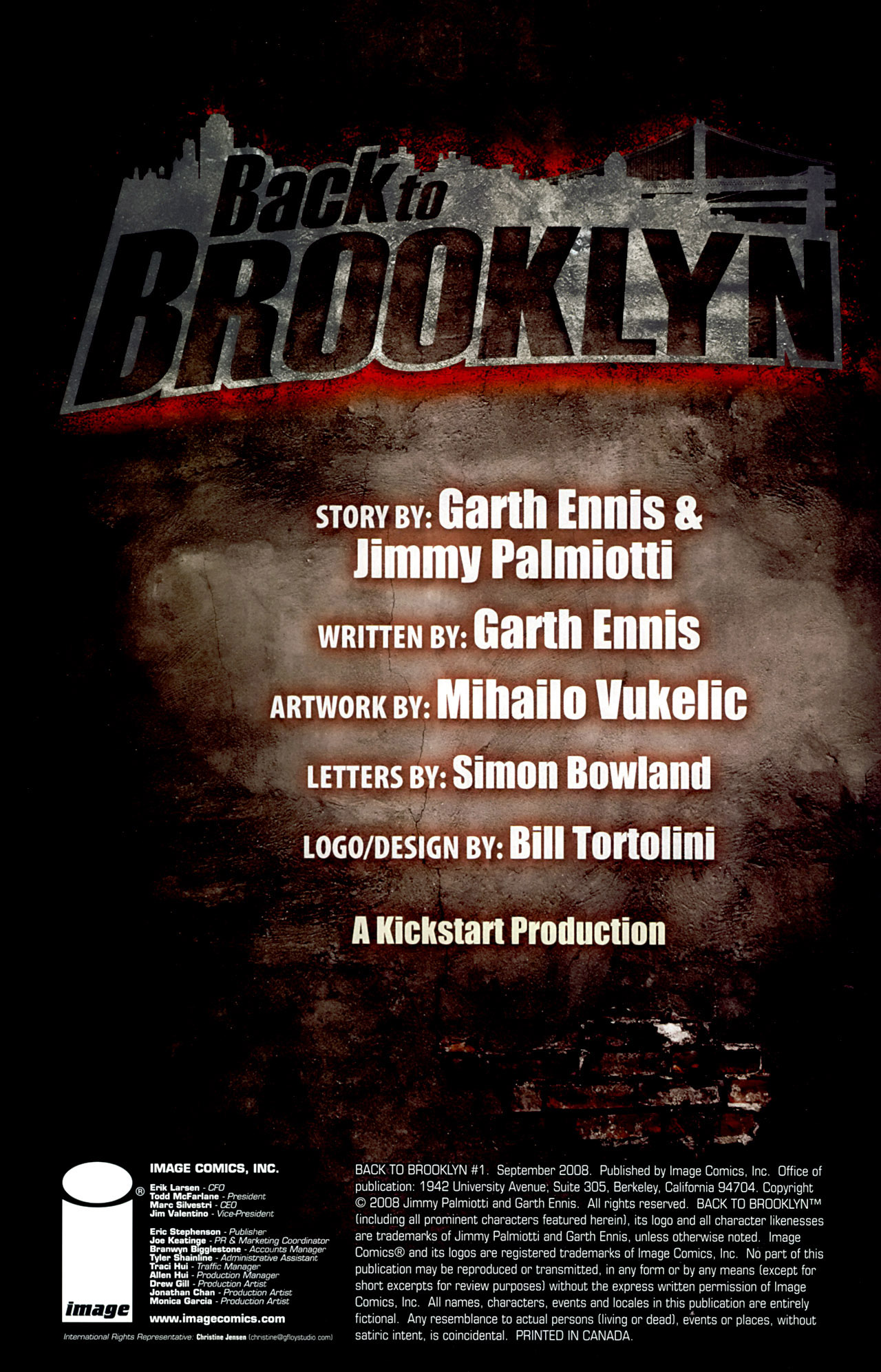 Back To Brooklyn #1 (OF 5) 