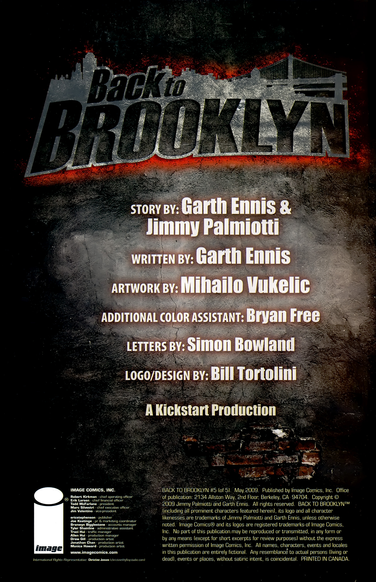 Back To Brooklyn #5 (OF 5) - CONCLUSION 