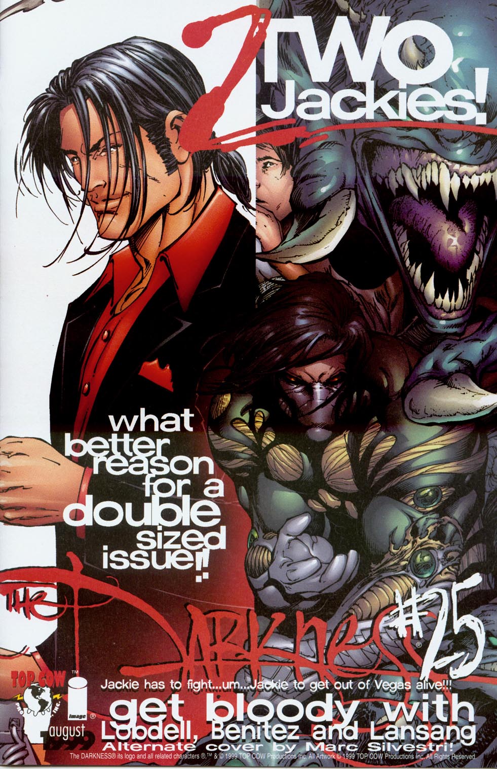 fictional character - Wo Jackies Pson double Jackie has to fight...um.Jackie to get out of Vegas alive!!! get bloody v zith august Lobdell, Benitez and Lansang Image Alternate cover by Marc Silvestri! The Darkness its logo and all related characters 0.Tm 