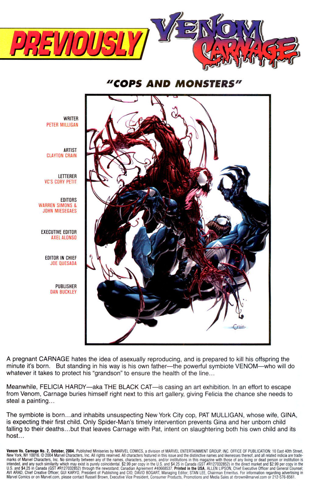 Venom vs. Carnage #2 - A Child Is Born, Part 2: Cops And Monsters 