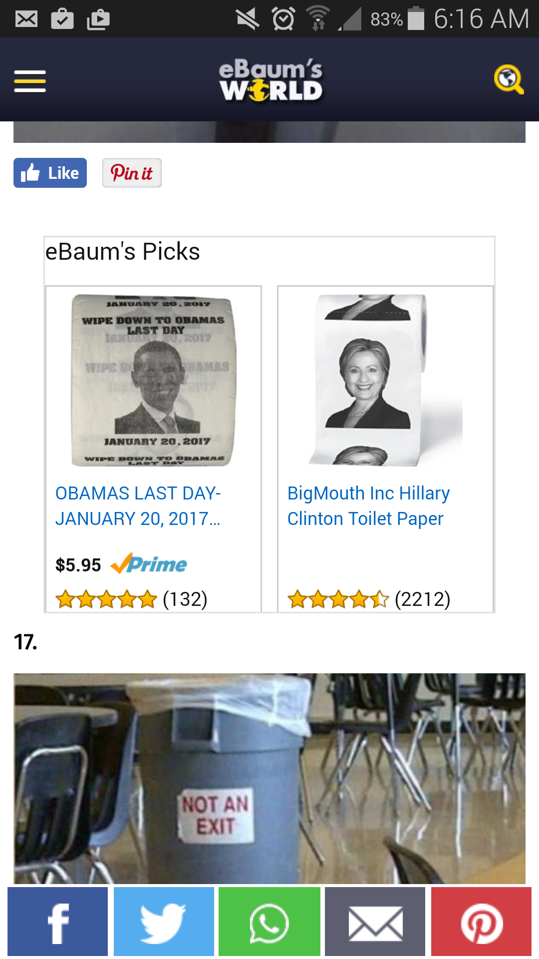 Ebaums Picks. Suggested Buys.