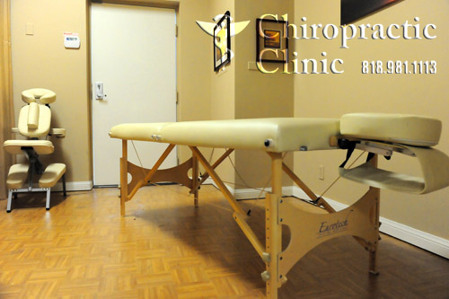 Chiropractic Massage Therapy Room