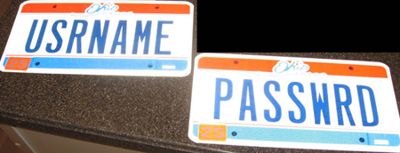 Interweb licence plates