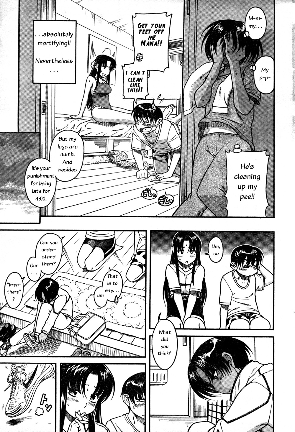 bondage feet manga - absolutely mortifying! Get Your Feet Off Nanai! Neverthelesa 1 Can'T He's cleaning peel! Ama