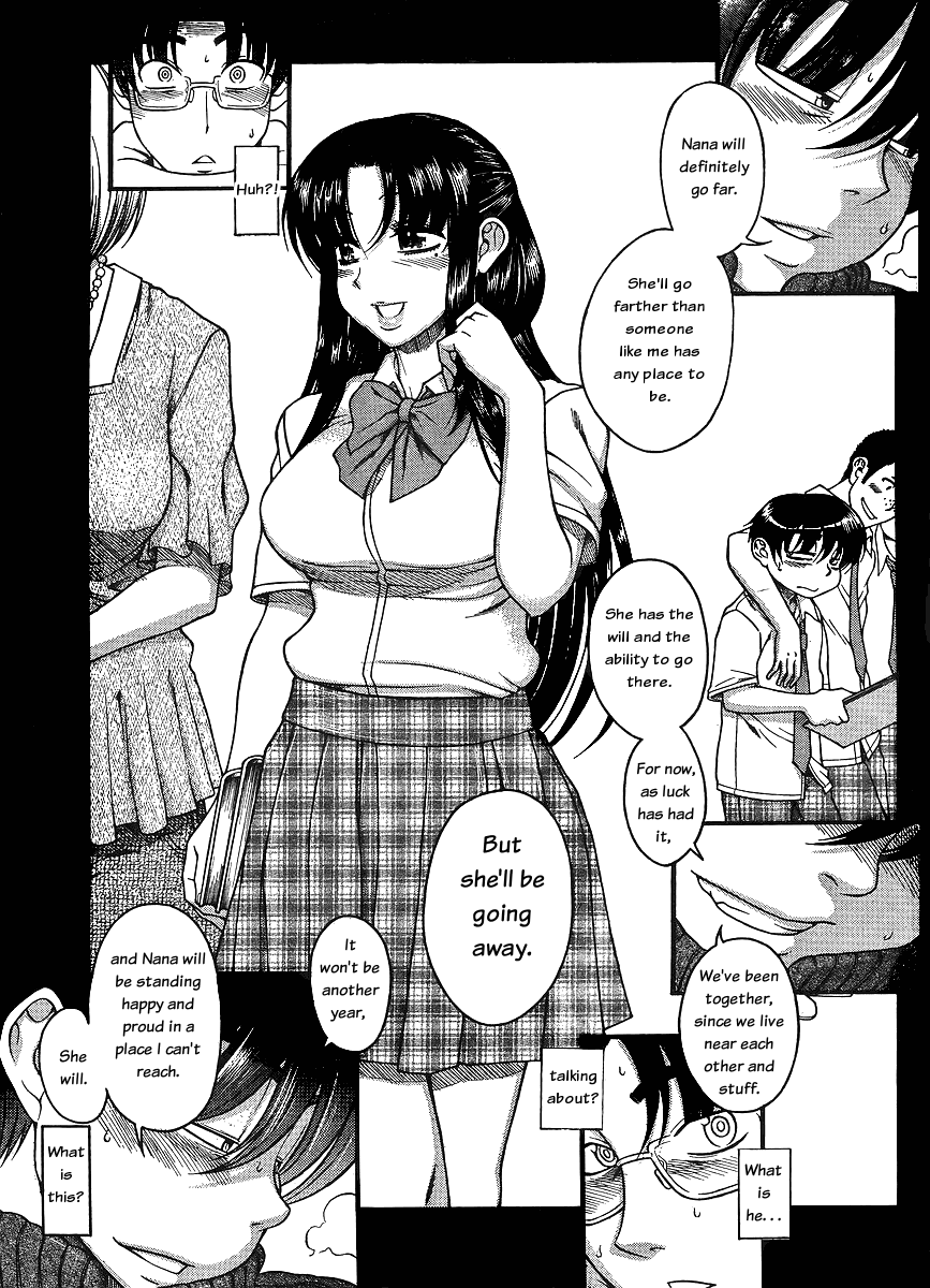 manga cartoon - Nana will definitely go far. Huh?! 0.000. She'll go farther than someone me has any place to be. 9.99 A She has the will and the ability to go there. For now, as luck has had But she'll be going away. and Nana will be standing happy and pr