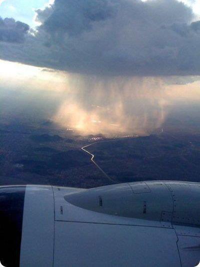 rain from a plane