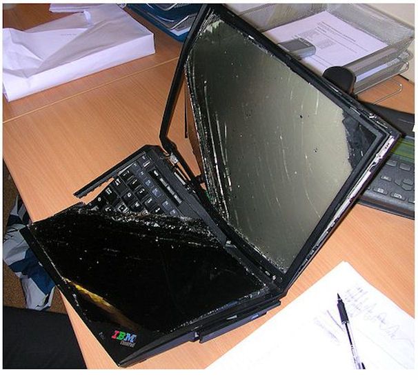 Trashed computers