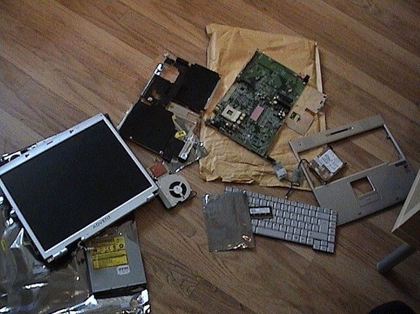 Trashed computers