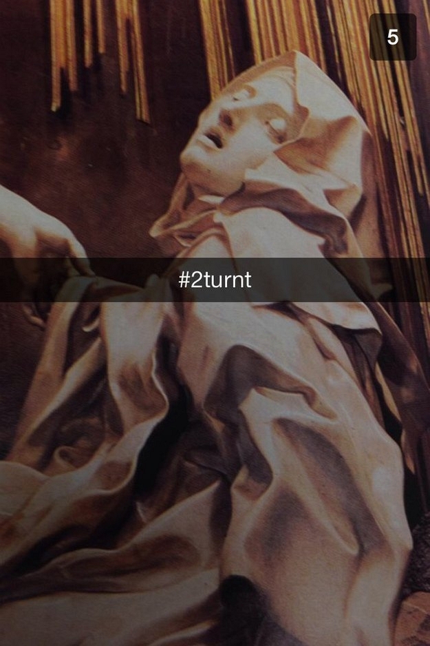 36 Snapchats That Pair Famous Artworks With Inappropriate Quotes
