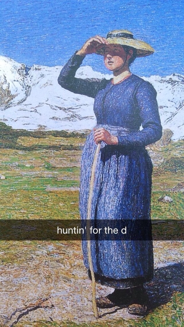 36 Funny Snapchats Using Famous Artworks - Funny Gallery