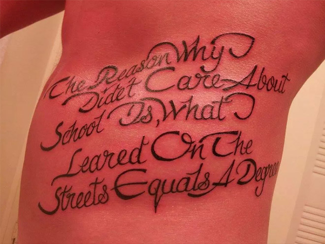 22 Hilariously Permanent Misspelled Tattoos