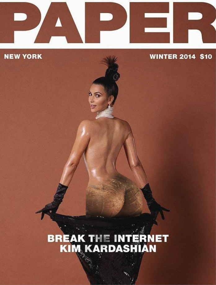 reddit memes - kim kardashian naked - Paper New York Winter 2014 $10 Break The Internet Kim Kardashian