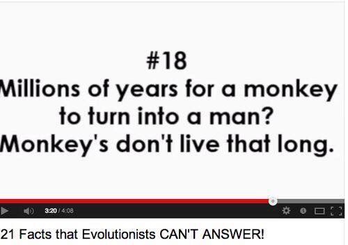 dank meme cringe shitpost - Millions of years for a monkey to turn into a man? Monkey's don't live that long. 21 Facts that Evolutionists Can'T Answer!