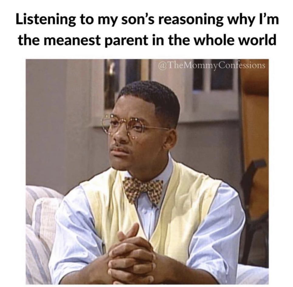 you listen to one podcast - Listening to my son's reasoning why I'm the meanest parent in the whole world Mommy Confessions