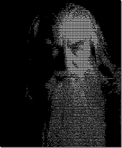 Amazing Portrait in ASCII codes