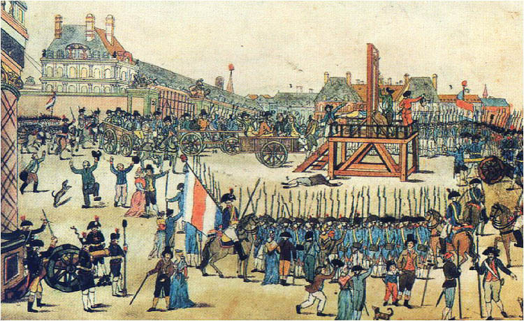"Off with their heads!"
Guillotine photo from Wikipedia