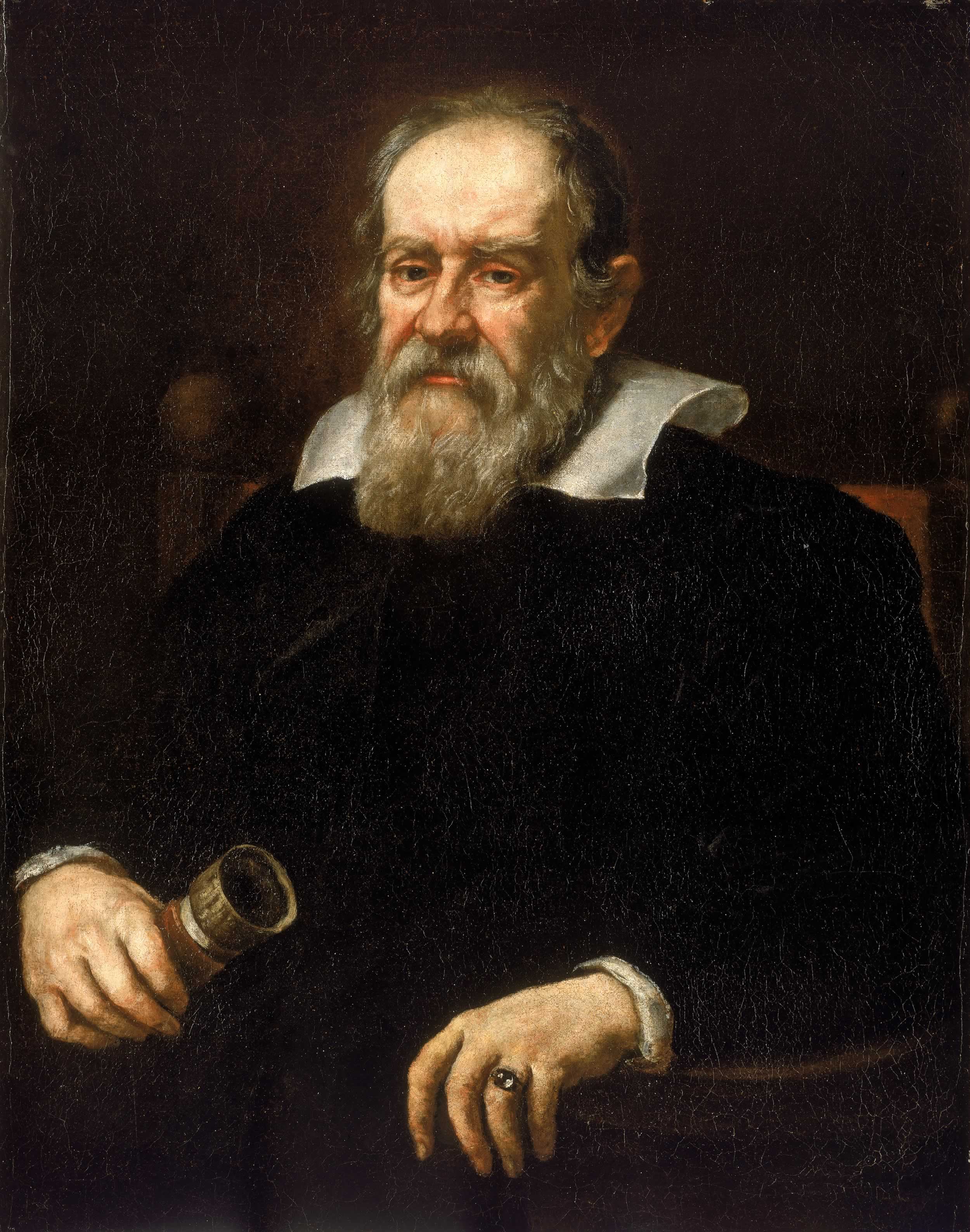 Galileo Galilei - "I'll prove the moon landing wasn't real! I'll look at for the landing site with my telescope!"