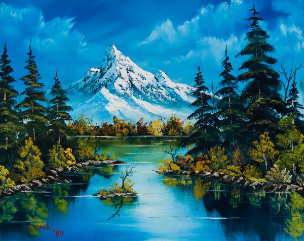 Bob Ross, a gallery of his paintings