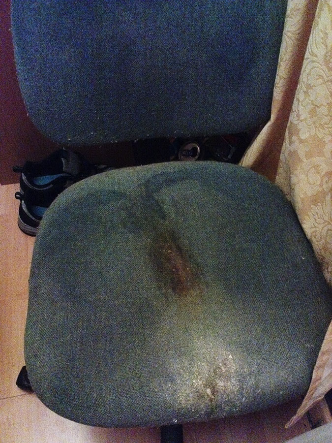 The unspeakable horrors this chair has seen