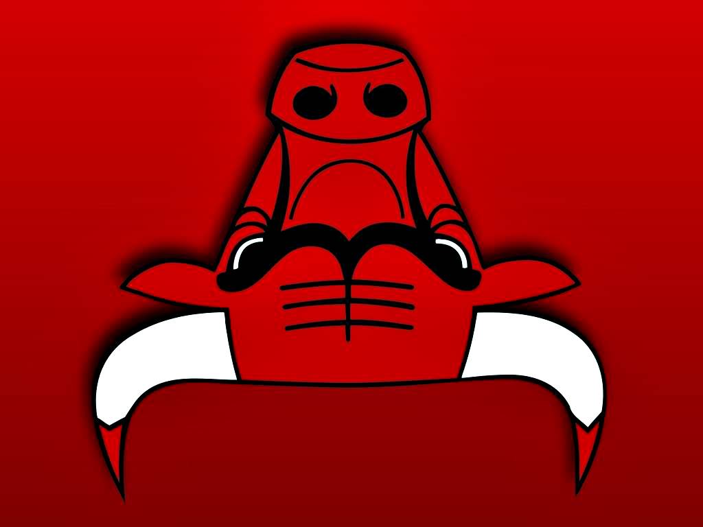 Upside down Chicago Bulls logo looks like an angry crab.
