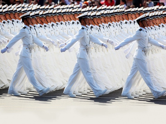 chinese marching