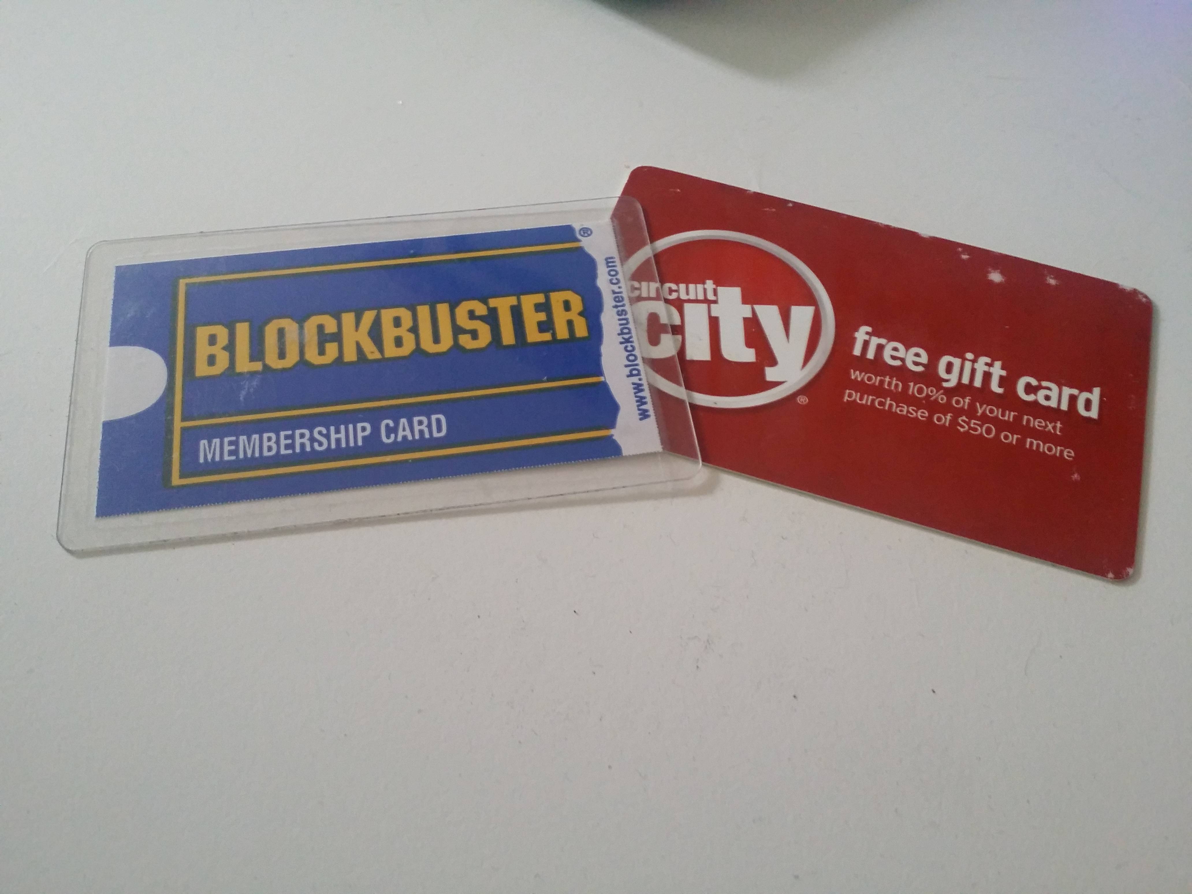 label - Blockbuster City free gift card worth 10% of your next purchase of $50 or more Membership Card