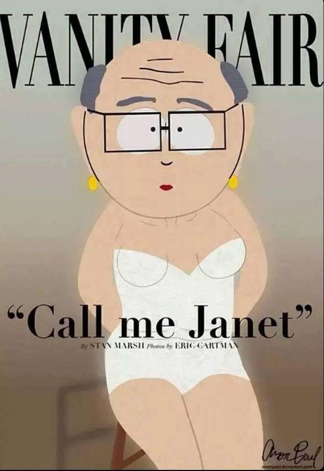 cartoon - Vanitu Gair Call me Janet By Stan Marsti Photos by Eric Cartman Aron Gaul